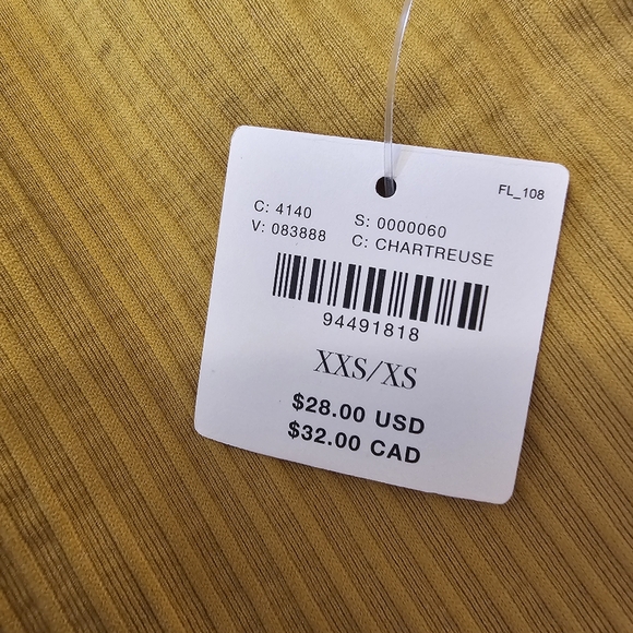 Yellow by Anthropologie Women's The Reegan Seamless Ribbed Cropped Tank Top - Picture 5 of 6